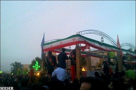 مراسم تشییع 96شهید دوان دفاع مقدس در شهر های پلدختر و خرم آباد