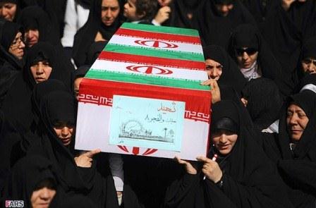 تشییع 96شهید دوران دفاع مقدس در مرقد امام خمینی(ره)