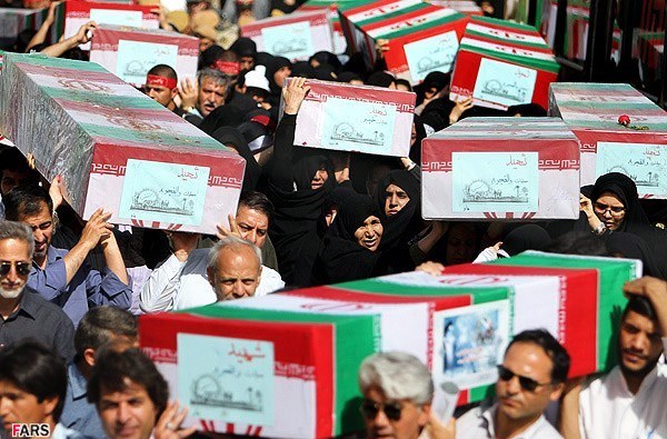 تشییع 96شهید دوران دفاع مقدس در مرقد امام خمینی(ره)