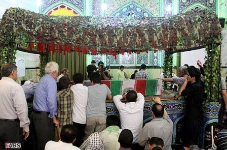تشییع پیکر شهید گمنام در مسجد جامع قلهک
