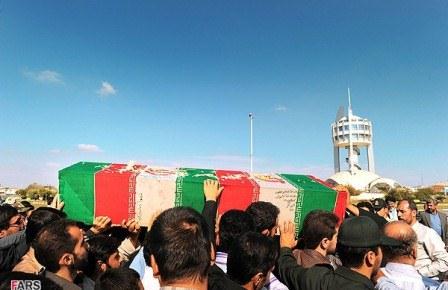 تشییع و خاکسپاری شهدای گمنام در آق قلا استان گلستان
