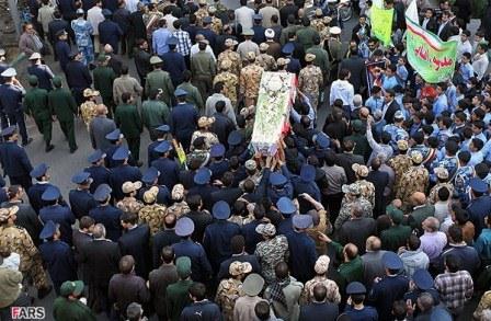 مراسم تشییع سرلشگر خلبان شهید قدرت الله کیانجو در اصفهان