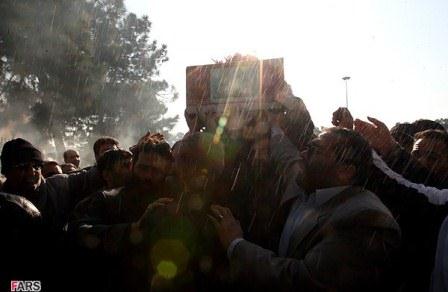مراسم تشییع شهدای گمنام در شهرک شهید فکوری