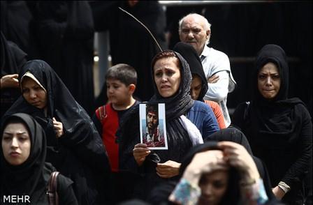 تشییع شهدای گمنام در خزانه بخارایی تهران