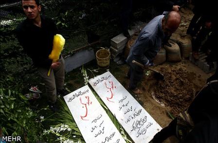 تشییع شهدای گمنام در خزانه بخارایی تهران