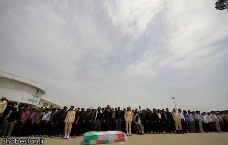 تشییع و خاکسپاری شهدای گمنام در دانشگاه جیرفت