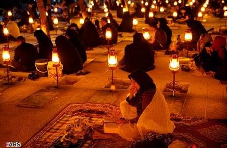 مراسم شب احیا روز نوزدهم ماه مبارک رمضان در قطعه 44بهشت زهرا(س)