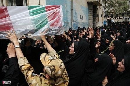 تشییع92شهید دفاع مقدس در تهران (1)