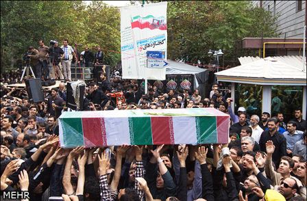 تشییع 92شهید دفاع مقدس در تهران(2)