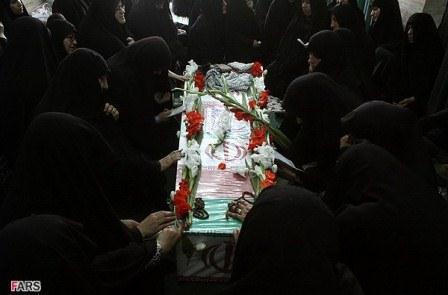 تشییع و خاکسپاری دو شهید گمنام در رامسر