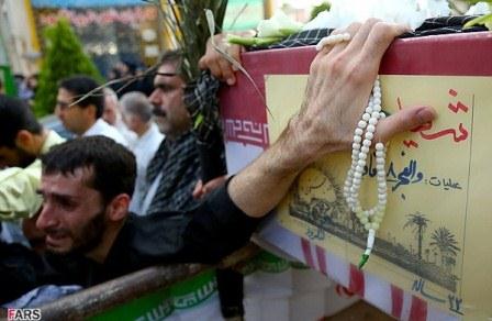 تشییع و خاکسپاری 4شهید گمنام در لنگرود
