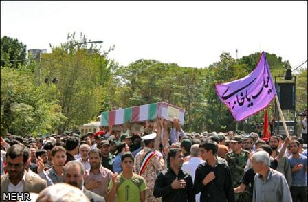 استقبال و تشییع شهدای گمنام در شهر کرمان