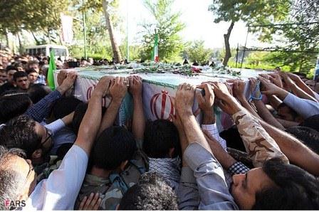 مراسم تشییع شهدای گمنام در شهر اصفهان