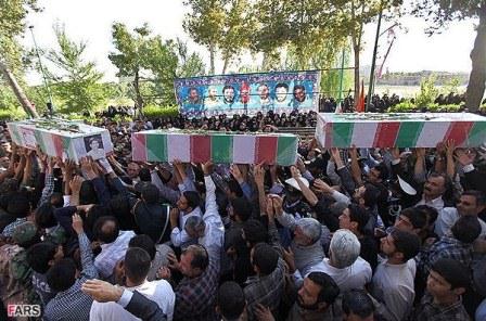 مراسم تشییع شهدای گمنام در شهر اصفهان