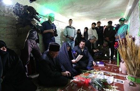 حضور خانواده شهید ابوطالبی در کهف الشهدا