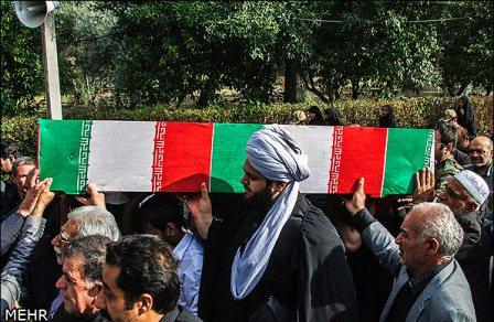 تشییع شهدای گمنام در استان گلستان