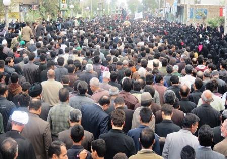 مراسم تشییع شهدای گمنام در گالیکش