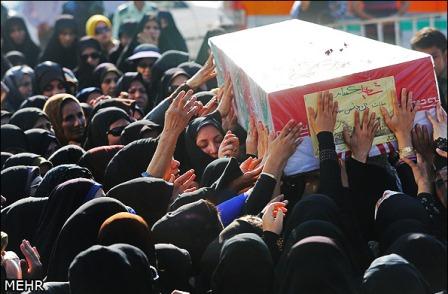 تشییع و تدفین شهدای گمنام در بندر عباس