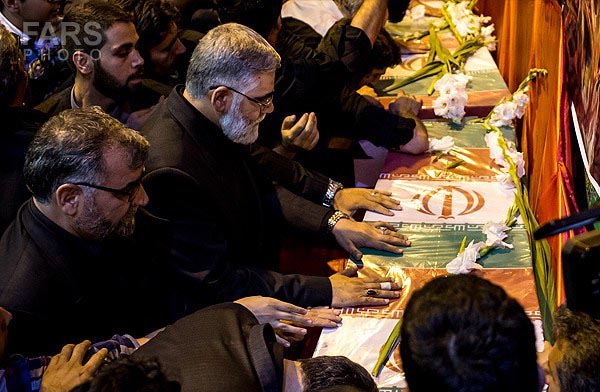 تشییع 2 شهید گمنام در تهران