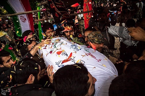 تشییع دو شهید گمنام در مازندران