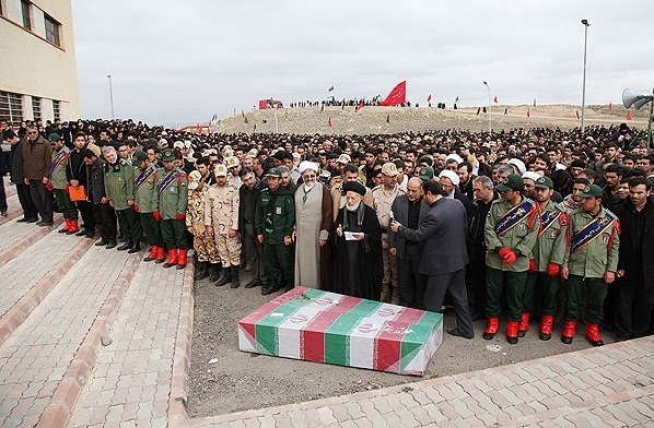 مراسم تشییع و خاکسپاری3 شهید گمنام در اردبیل