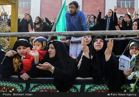 تشییع دو شهید گمنام در شهرستان قدس