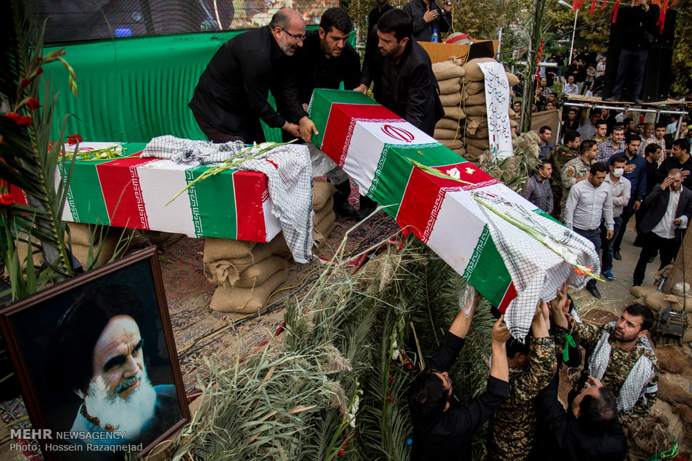 تشییع دو شهید گمنام در بوستان زمزم تهران 16
