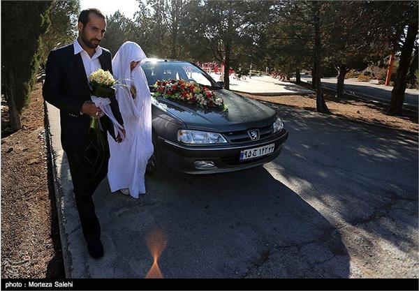 آغاز زندگی مشترک در کنار قبور شهدای گمنام - اصفهان 17