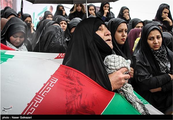 تشییع پیکر دو شهید گمنام در ایلام 5