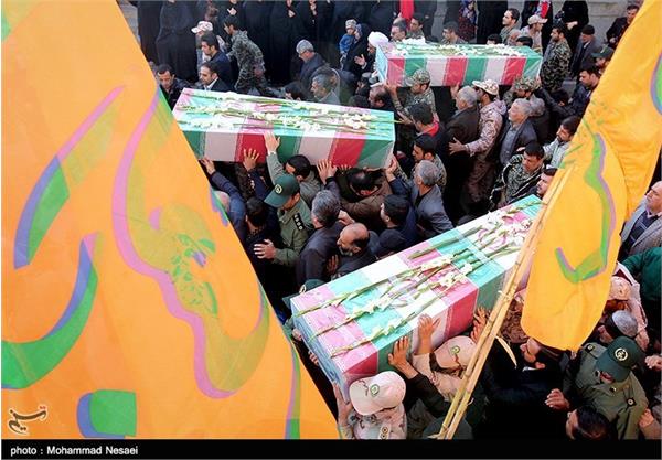 تشییع و تدفین پیکر های سه شهید گمنام در گرگان 14