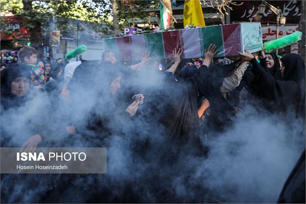 تشییع پیکر مطهر دو شهید گمنام در شاندیز 8