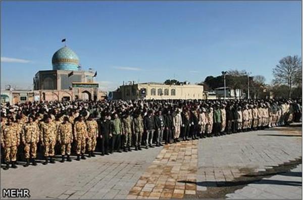 تشییع شهید گمنام در قزوین