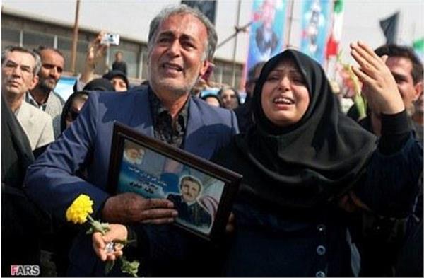 مراسم تبادل پیکرهای جنگ تحمیلی در شلمچه