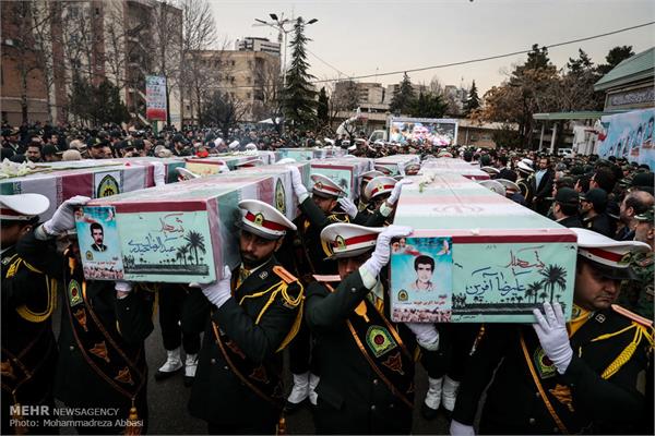 آئین تشییع ۱۴ شهید تازه تفحص شده نیروی انتظامی 10