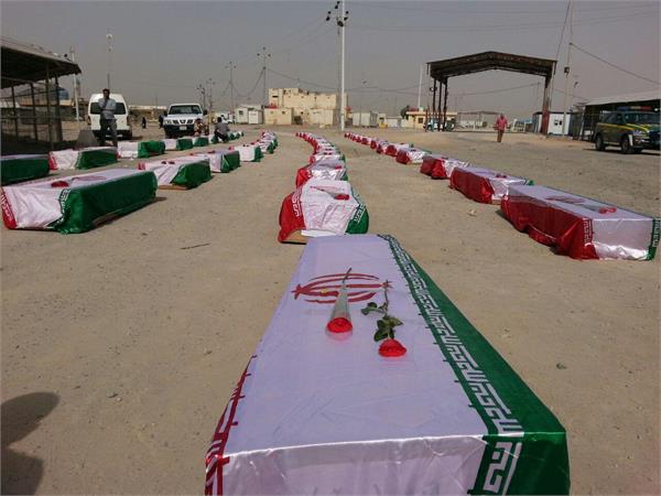 ورود پیکر مطهر ۵۵ شهید دفاع مقدس - شلمچه 39