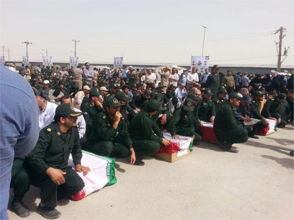 ورود پیکر مطهر ۵۵ شهید دفاع مقدس - شلمچه 52