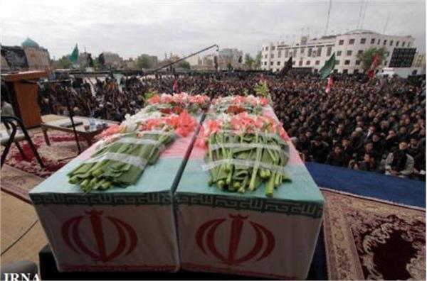 تشییع دو شهید گمنام درمشهد مقدس