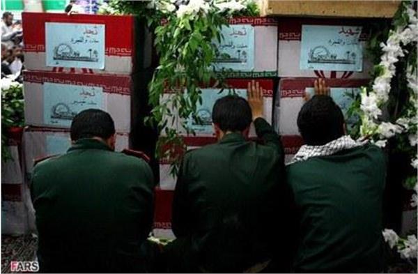 تشییع 96شهید دوران دفاع مقدس در مرقد امام خمینی(ره)