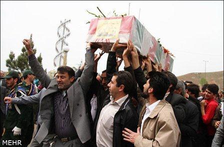 تشییع و خاکسپاری شهدای گمنام در استان اردبیل