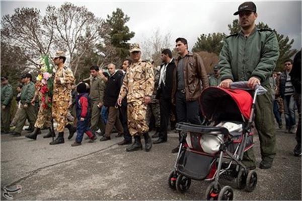 تشییع پیکر شهدا در استان کرمانشاه