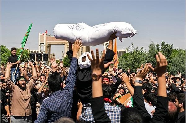 تشییع و خاکسپاری شهید گمنام در استان یزد 6