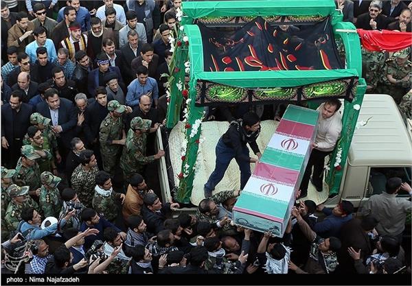 مراسم تشییع و تدفین دو شهید گمنام در مشهد 19