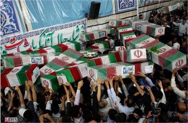 تشییع 96شهید دوران دفاع مقدس در مرقد امام خمینی(ره)