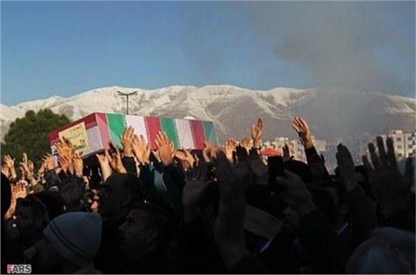 تشییع شهدای گمنام در ستاد نیروی هوایی سپاه