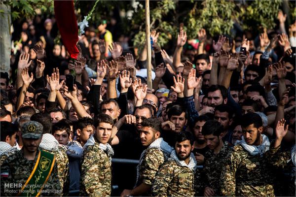 تشییع دو شهید گمنام در بوستان زمزم تهران 12