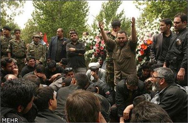 تشییع و خاکسپاری شهدای گمنام در شهرک کیانشهر تهران