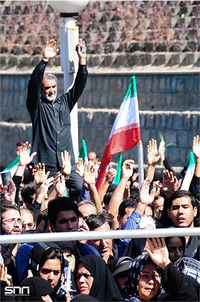 تشییع و خاکسپاری شهدای گمنام بوستان نهج البلاغه تهران-12/7/89