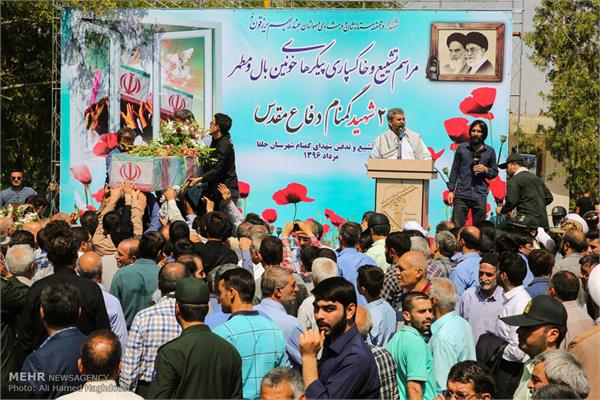 مراسم تشییع پیکر دو شهید گمنام در هادیشهر 19