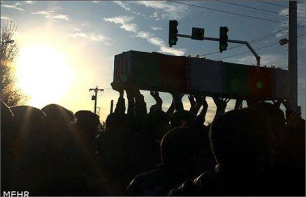 تشییع شهدای گمنام در یزد