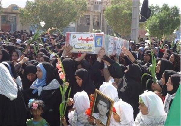 تشییع و خاکسپاری شهدای گمنام درآبدان